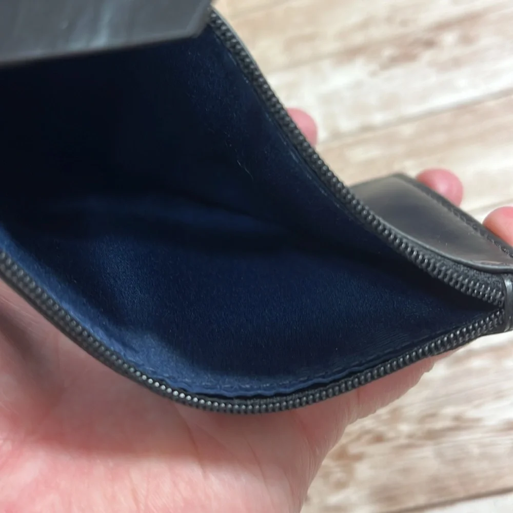 Cole Haan Mini Bag Wallet Coin Purse Make-Up Bag Black Glossy finish